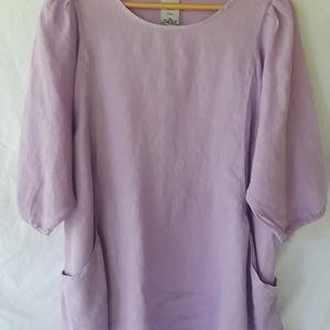 MATCH POINT LINEN TOP